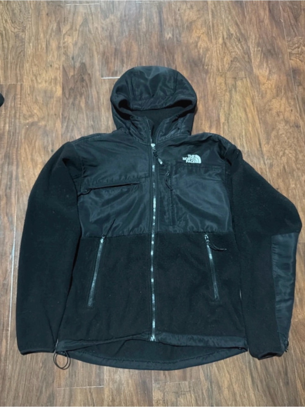 The North Face Black Hooded Lightweight Fleece Jacket